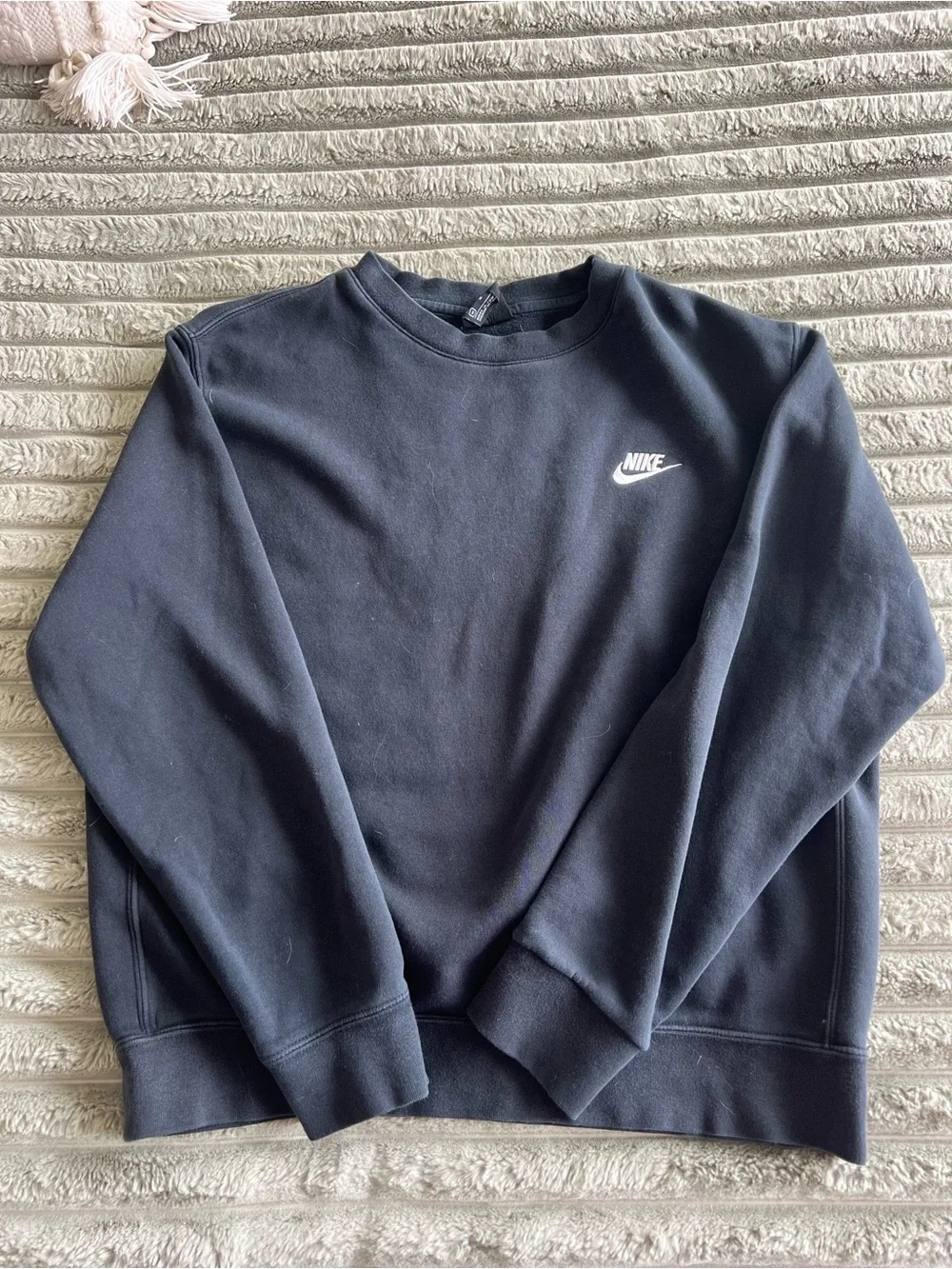 Nike Unisex Crewneck Sweatshirt Black Size Medium